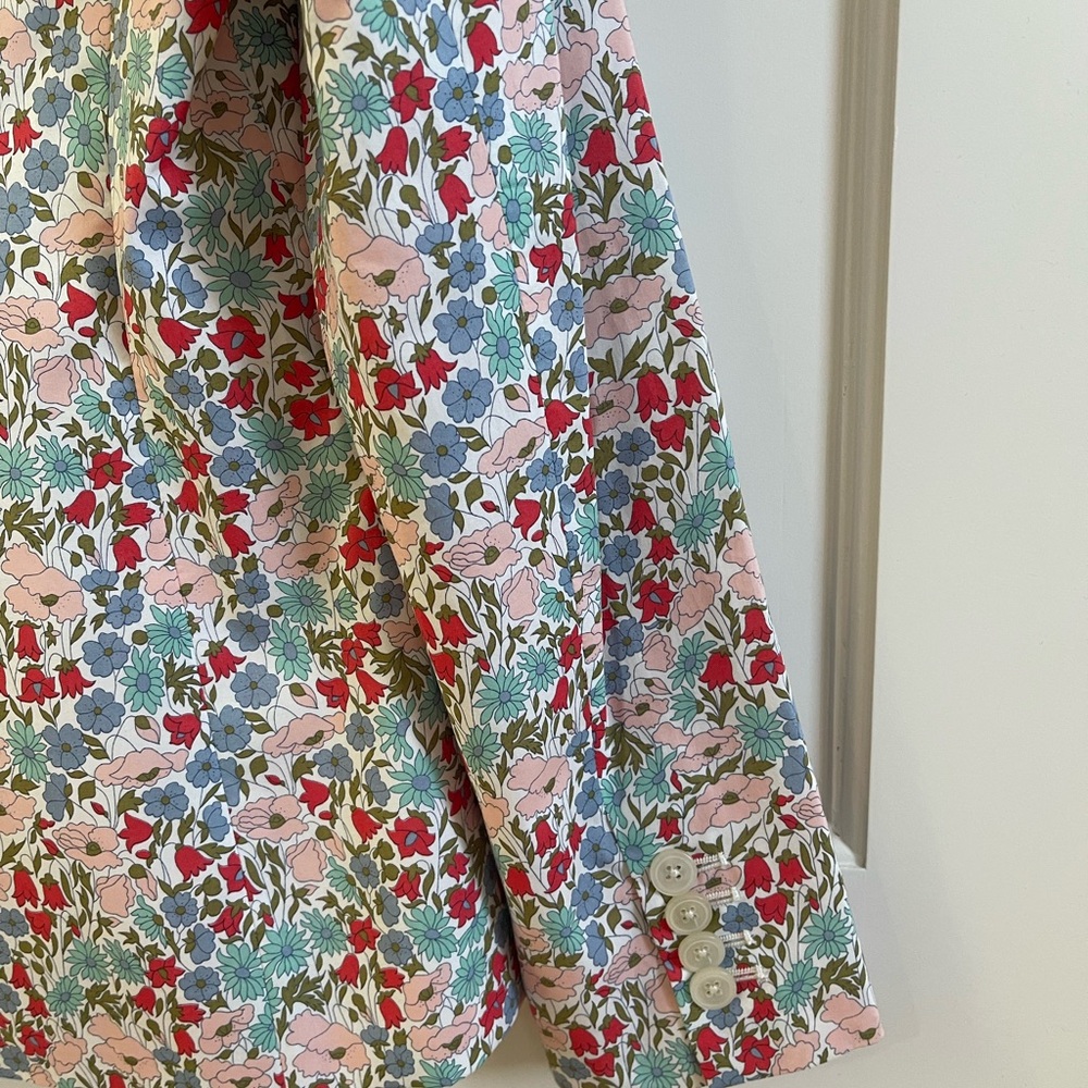 NWT J. Crew Liberty Campbell blazer floral cotton size 4 - Picture 4 of 6